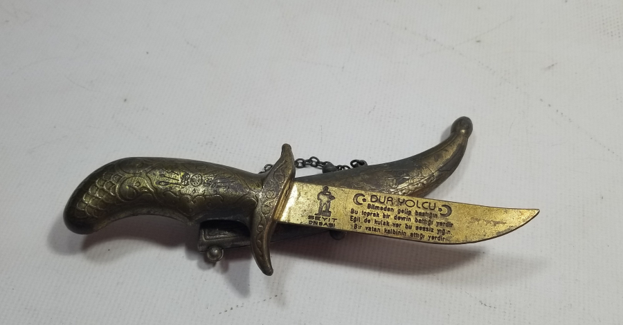 ÇANAKKALE GEÇİLMEZ YAZILI ZARF AÇACAĞI