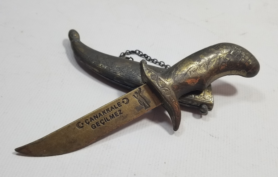 ÇANAKKALE GEÇİLMEZ YAZILI ZARF AÇACAĞI