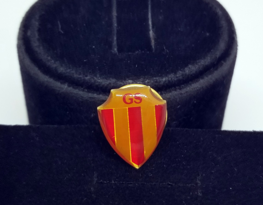 ALTIN KAPLAMA NOSTALJİK GALATASARAY ROZETİ