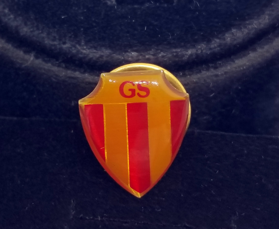 ALTIN KAPLAMA NOSTALJİK GALATASARAY ROZETİ