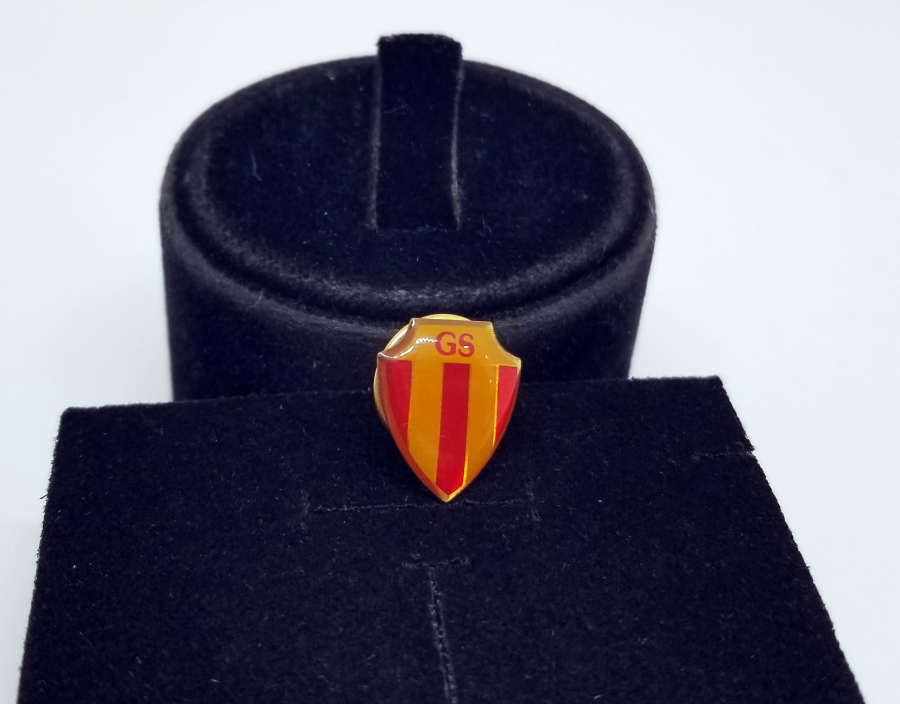 ALTIN KAPLAMA NOSTALJİK GALATASARAY ROZETİ