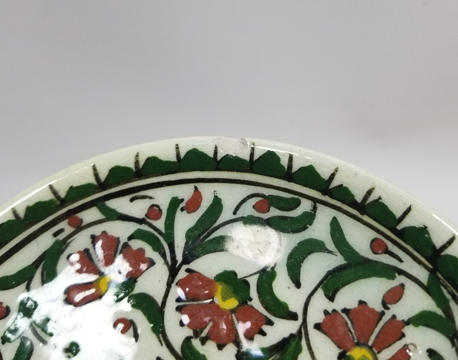 KARANFİLLİ MODEL KÜTAHYA İŞİ ANTİKA DUVAR TABAĞI
