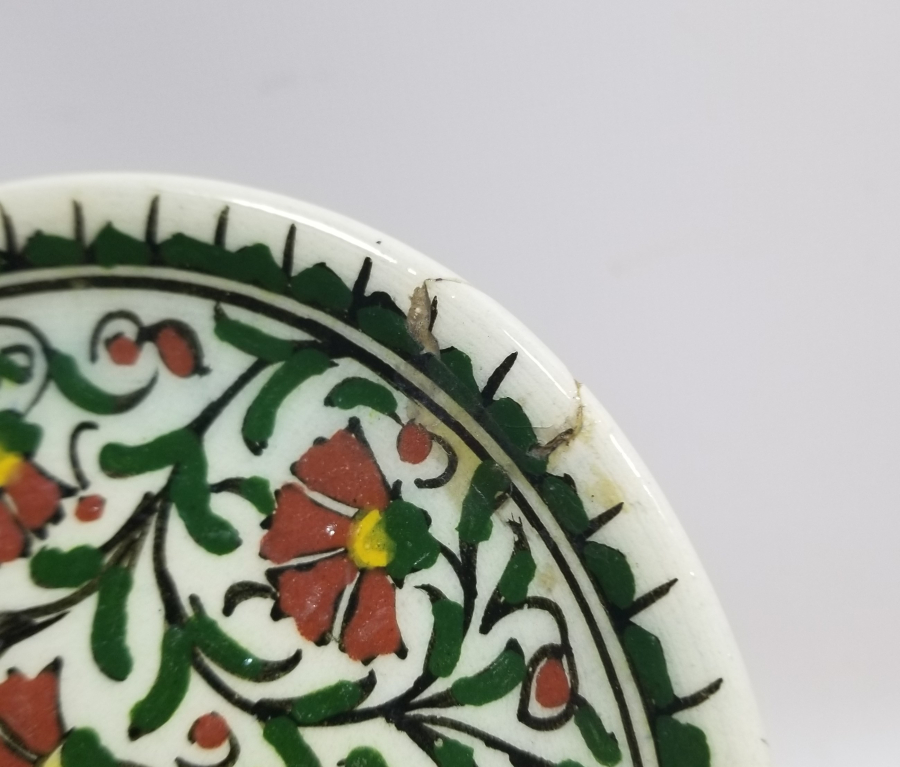 KARANFİLLİ MODEL KÜTAHYA İŞİ ANTİKA DUVAR TABAĞI