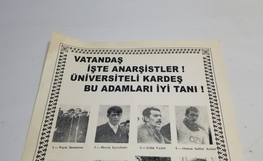 1970 LERDEN ÇOK NADİR SİYASİ AFİŞ