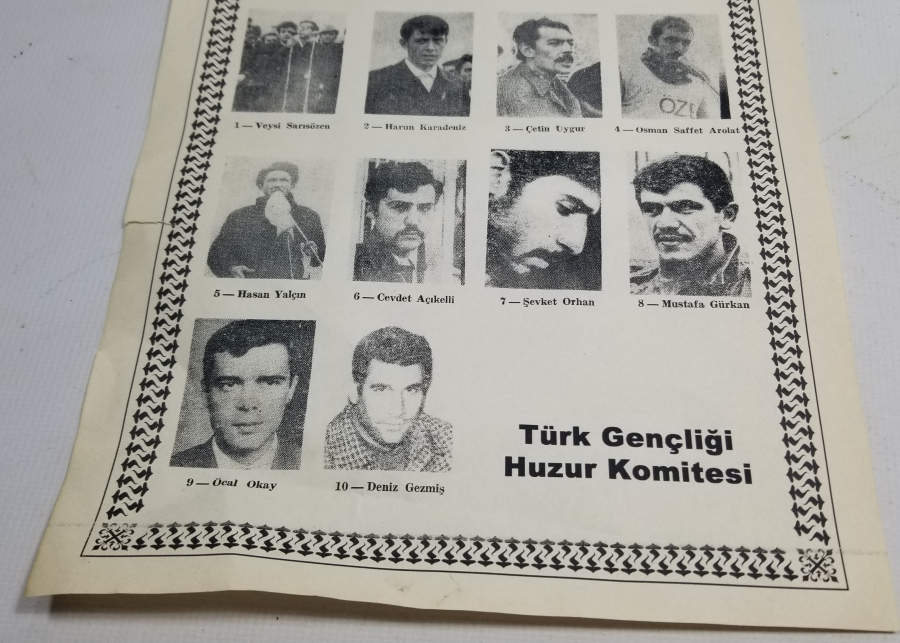 1970 LERDEN ÇOK NADİR SİYASİ AFİŞ