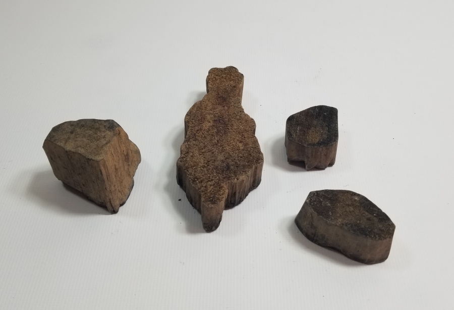 OSMANLI DÖNEMİ EL OYMA 4 ADET TOKAT İŞİ BASKI KALIBI LOTU
