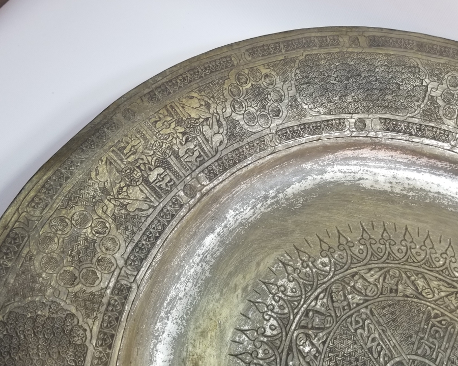 OSMANLI DÖNEMİ DEV BOYDA TEKKE İŞİ BAKIR DUVAR TABAĞI
