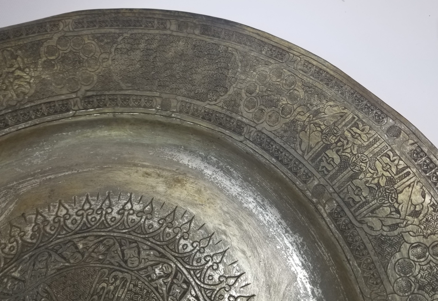OSMANLI DÖNEMİ DEV BOYDA TEKKE İŞİ BAKIR DUVAR TABAĞI