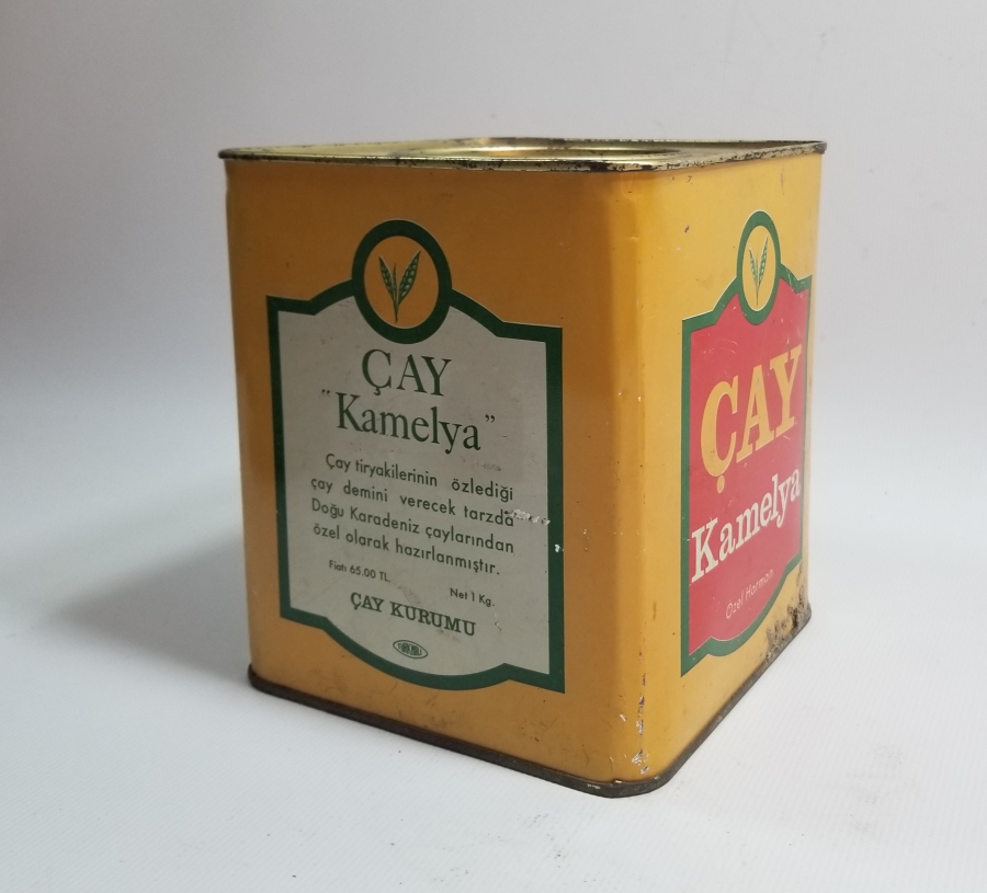 ANTİKA METAL ÇAY KUTUSU