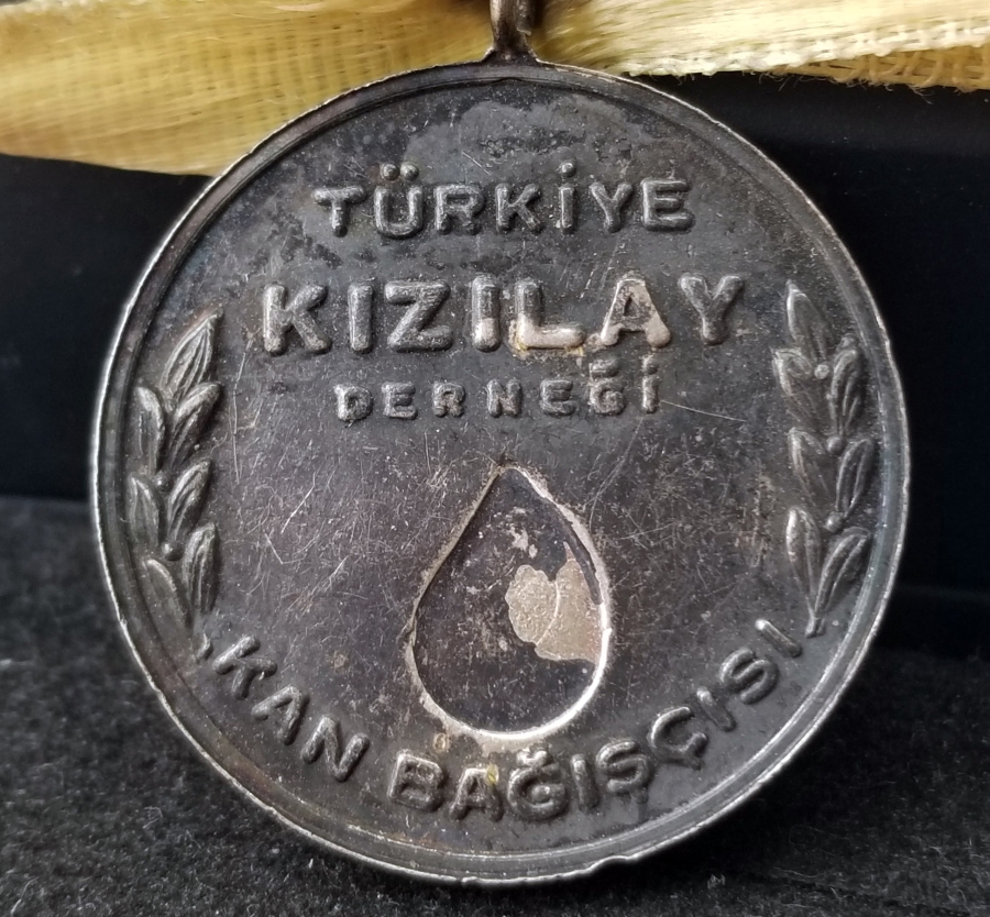KIZILAY DERNEĞİ KAN BAĞIŞÇISI GÜMÜŞ MADALYA