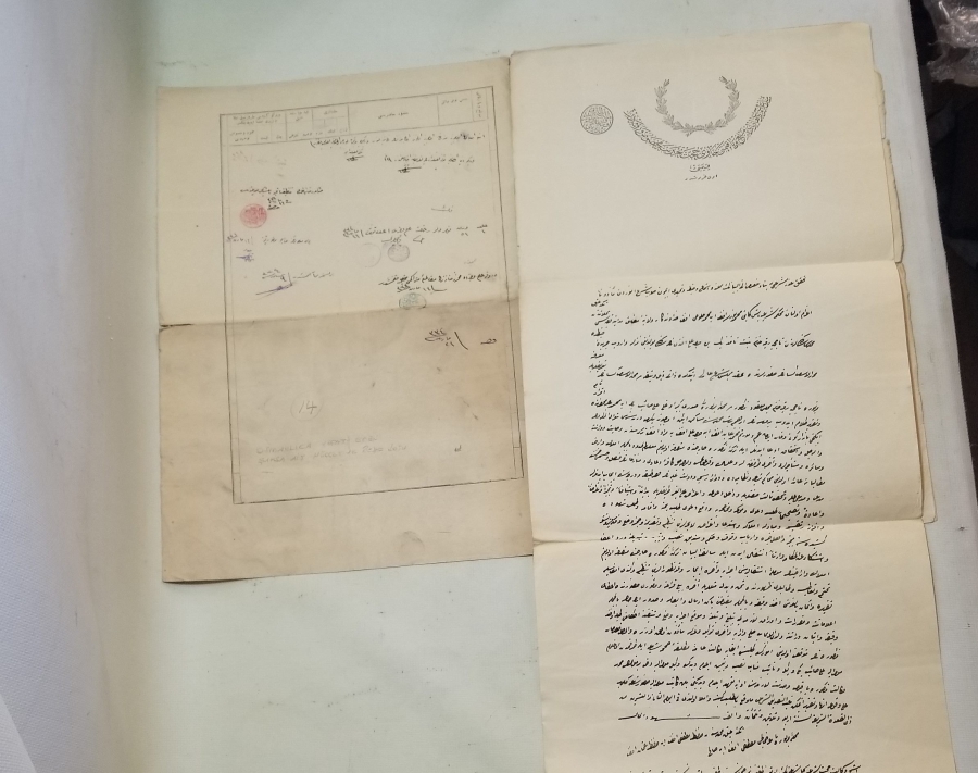 OSMANLI DÖNEMİ EL YAZMA BÜYÜK BOY NADİR TİPTE HÜCCET