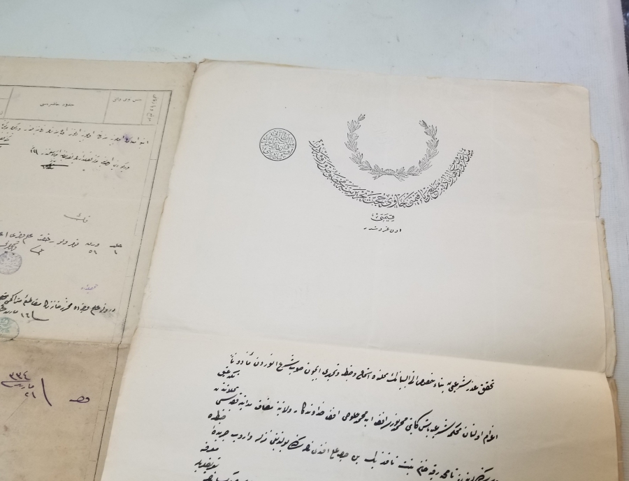 OSMANLI DÖNEMİ EL YAZMA BÜYÜK BOY NADİR TİPTE HÜCCET