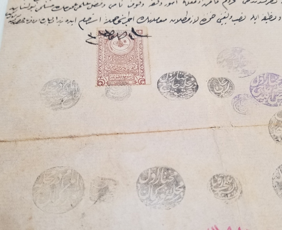 OSMANLI DÖNEMİ MEHMET PAŞA VAKFI'NA AİT BOL MÜHÜRLÜ EVRAK