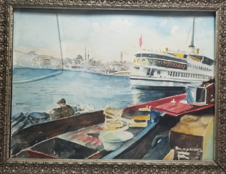 SANATÇI İMZALI SULUBOYA TABLO