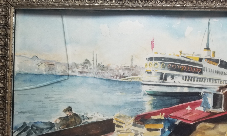 SANATÇI İMZALI SULUBOYA TABLO