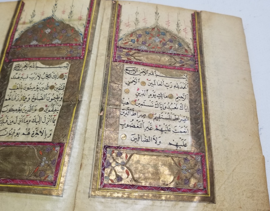 ALTIN TEZHİPLİ NADİR EL YAZMA KUR'AN-I KERİM