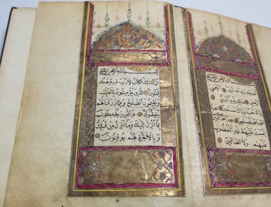 ALTIN TEZHİPLİ NADİR EL YAZMA KUR'AN-I KERİM