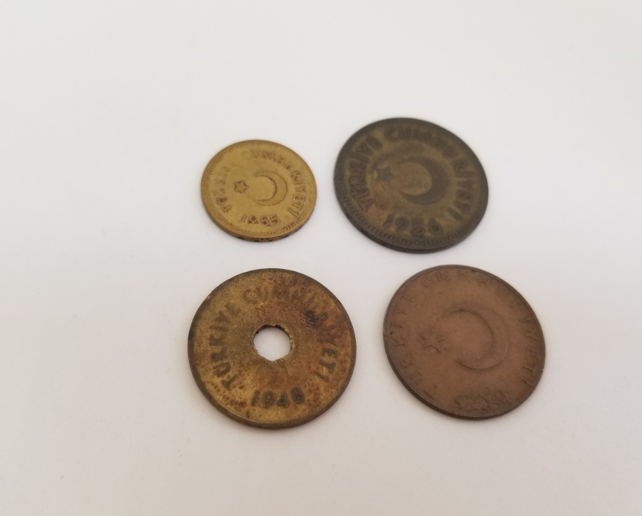 CUMHURİYET DÖNEMİ ANTİKA METAL PARA LOTU