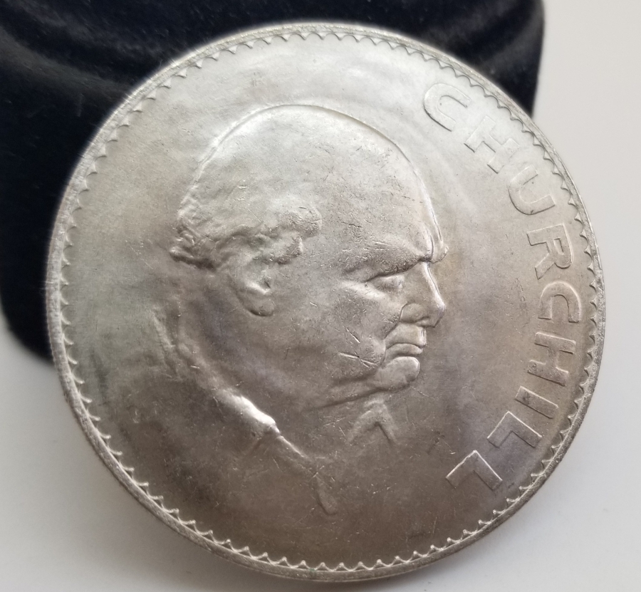 1965 YILI KRALİÇE 2. ELİZABETH VE WINSTON CHURCHILL GÖRSELLİ HATIRA PARA