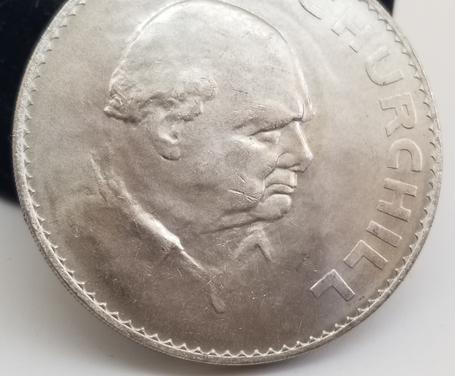 1965 YILI KRALİÇE 2. ELİZABETH VE WINSTON CHURCHILL GÖRSELLİ HATIRA PARA