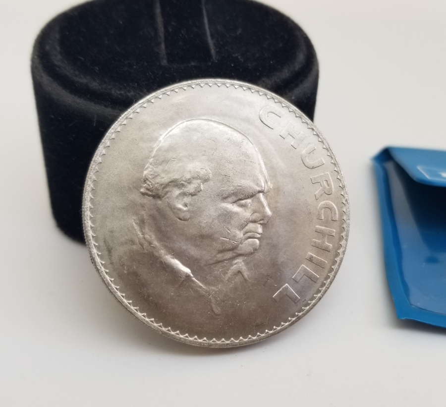 1965 YILI KRALİÇE 2. ELİZABETH VE WINSTON CHURCHILL GÖRSELLİ HATIRA PARA
