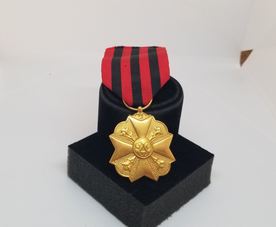 ALTIN KAPLAMA BELÇİKA HİZMET MADALYASI