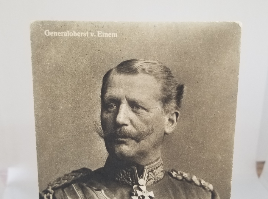 1. DÜNYA SAVAŞI DÖNEMİ GENERAL KARL VON EINEM GORSELLİ KARTPOSTAL