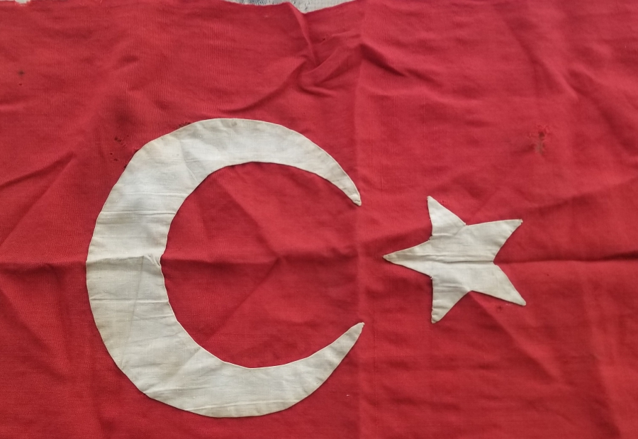 OSMANLI DÖNEMİ EL DİKİMİ BAYRAK