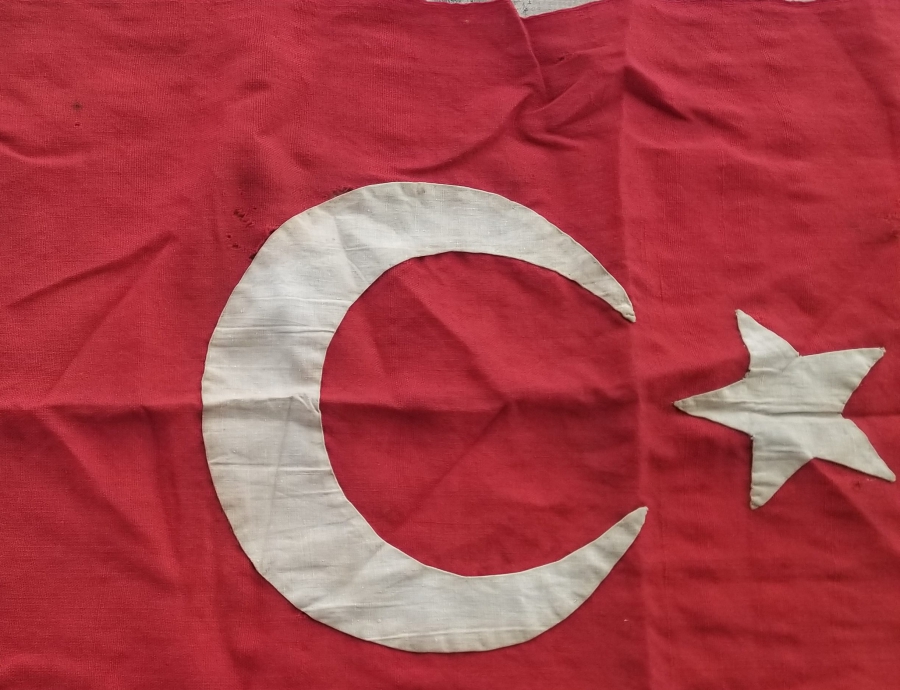 OSMANLI DÖNEMİ EL DİKİMİ BAYRAK