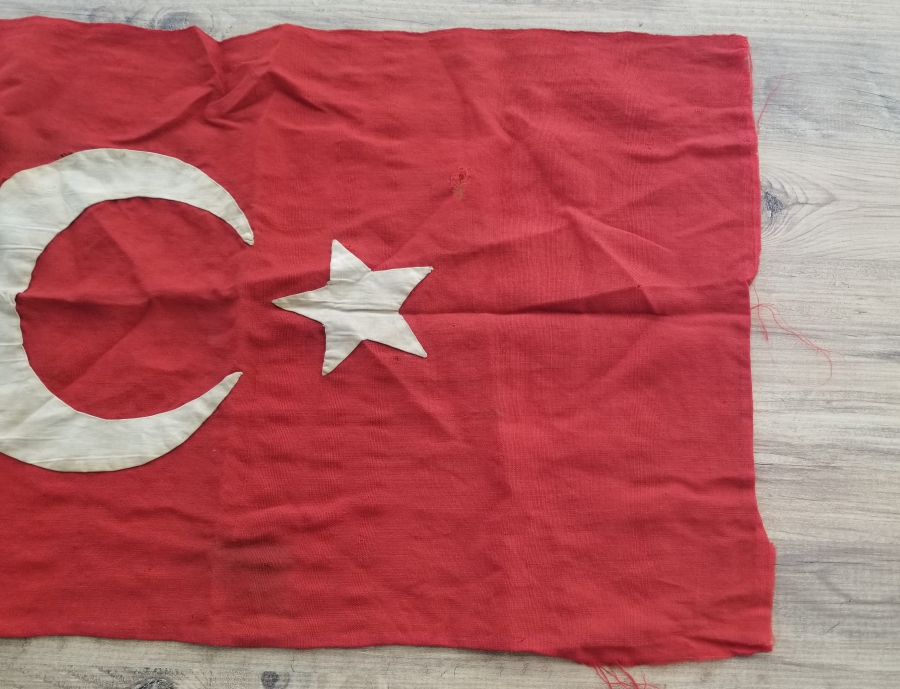 OSMANLI DÖNEMİ EL DİKİMİ BAYRAK