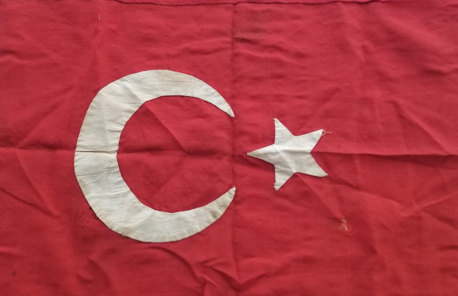 OSMANLI DÖNEMİ EL DİKİMİ BAYRAK