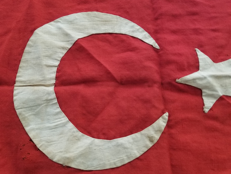 OSMANLI DÖNEMİ EL DİKİMİ BAYRAK