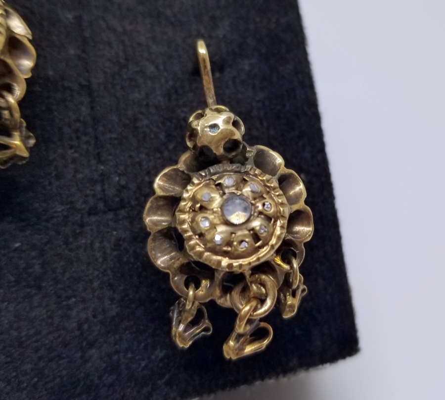 OSMANLI DÖNEMİ ELMAS KÜPE