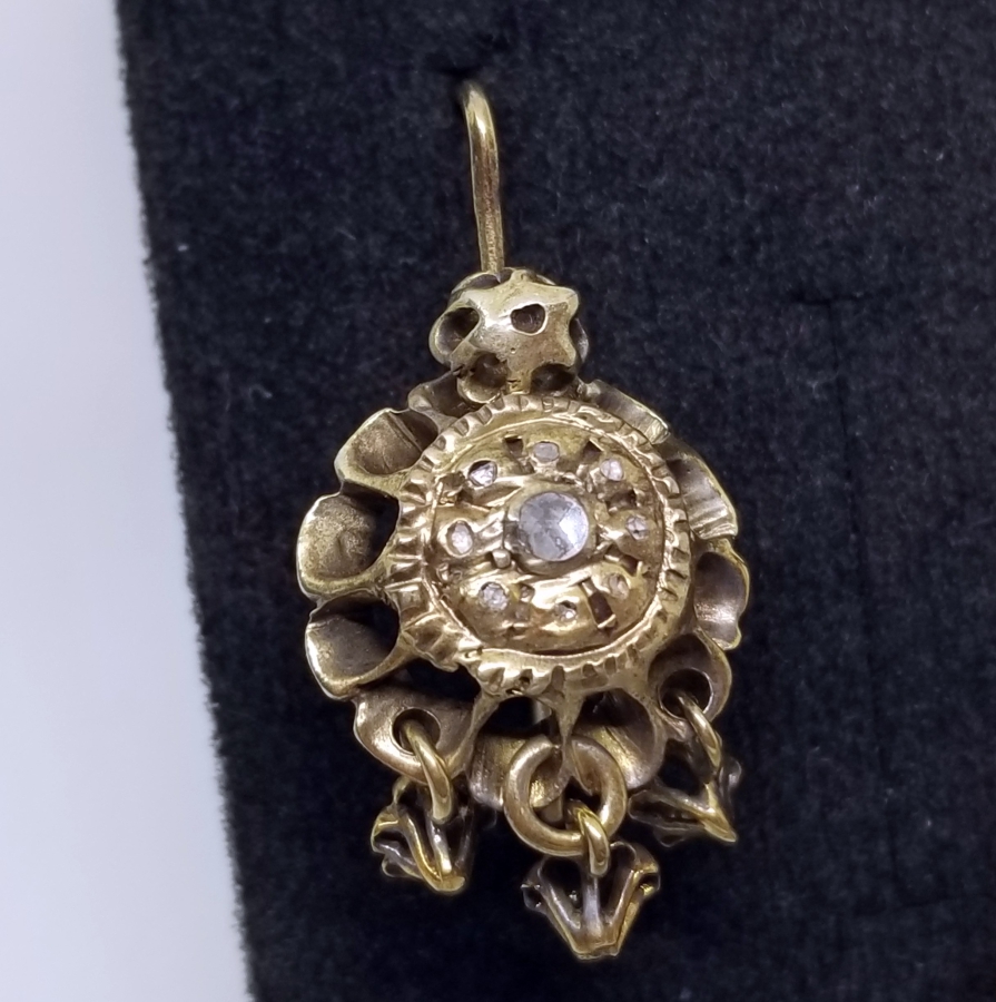 OSMANLI DÖNEMİ ELMAS KÜPE
