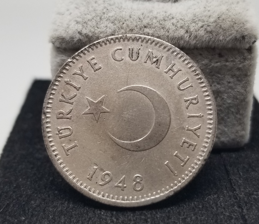 CUMHURİYETİMİZİN SON GÜMÜŞ PARASI - 1948 YILI KOLEKSİYONLUK GÜMÜŞ 1 LİRA