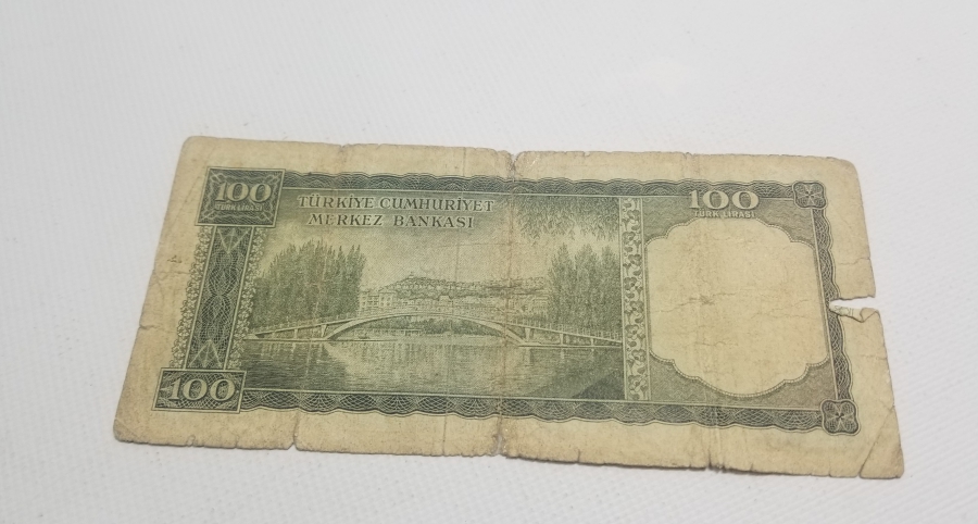 5. EMİSYON KAĞIT 100 LİRA