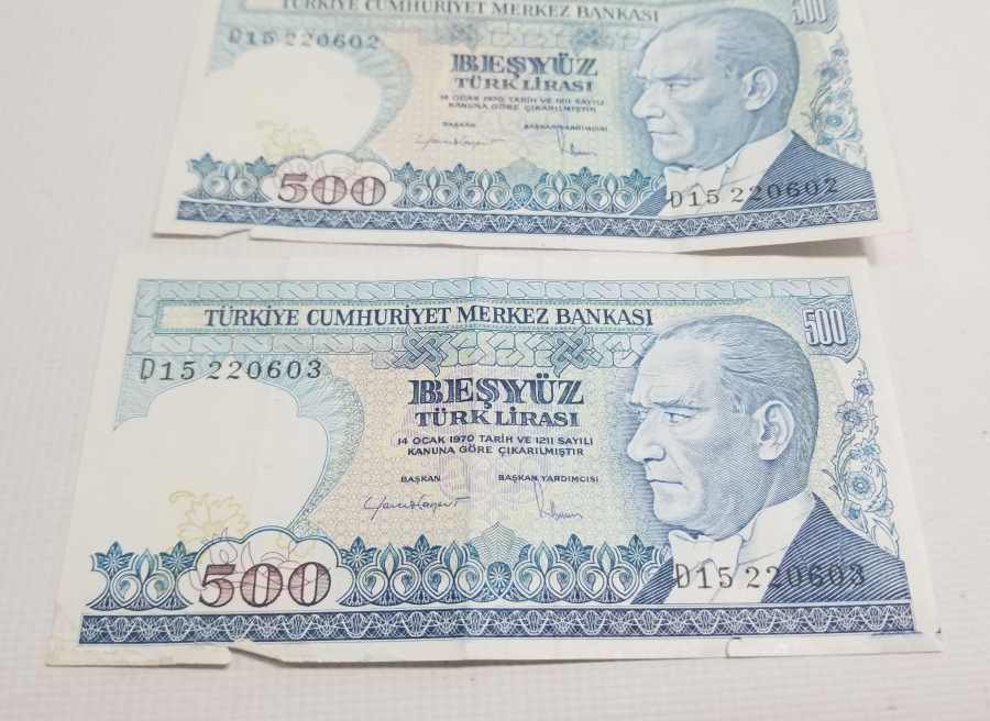 7. EMİSYON KOLEKSİYONLUK KAĞIT 500 LİRA