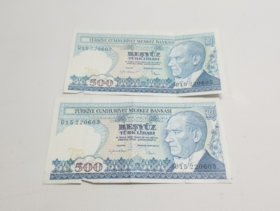 7. EMİSYON KOLEKSİYONLUK KAĞIT 500 LİRA