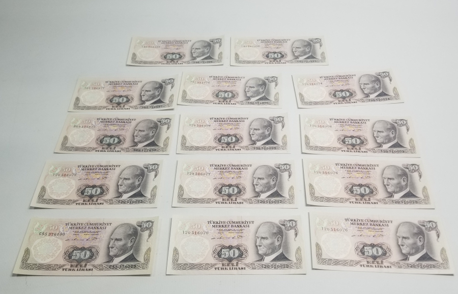 6. EMİSYON KOLEKSİYONLUK KAĞIT 50 LİRA