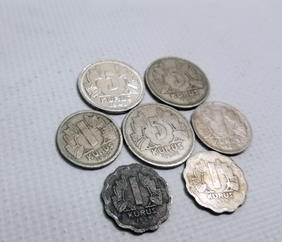 ANTİKA KOLEKSİYONLUK 1 VE 5 KURUŞ LOTU