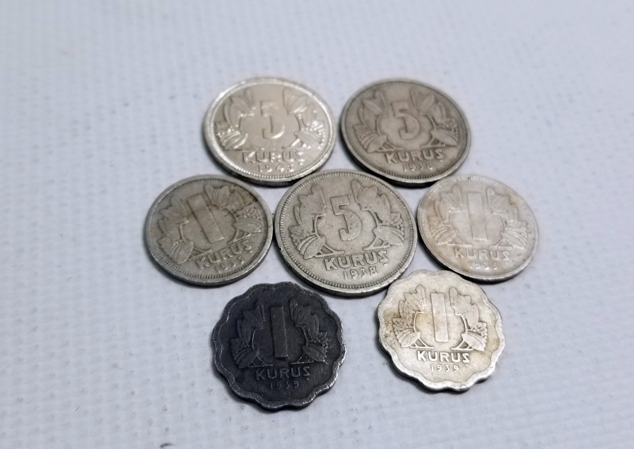 ANTİKA KOLEKSİYONLUK 1 VE 5 KURUŞ LOTU