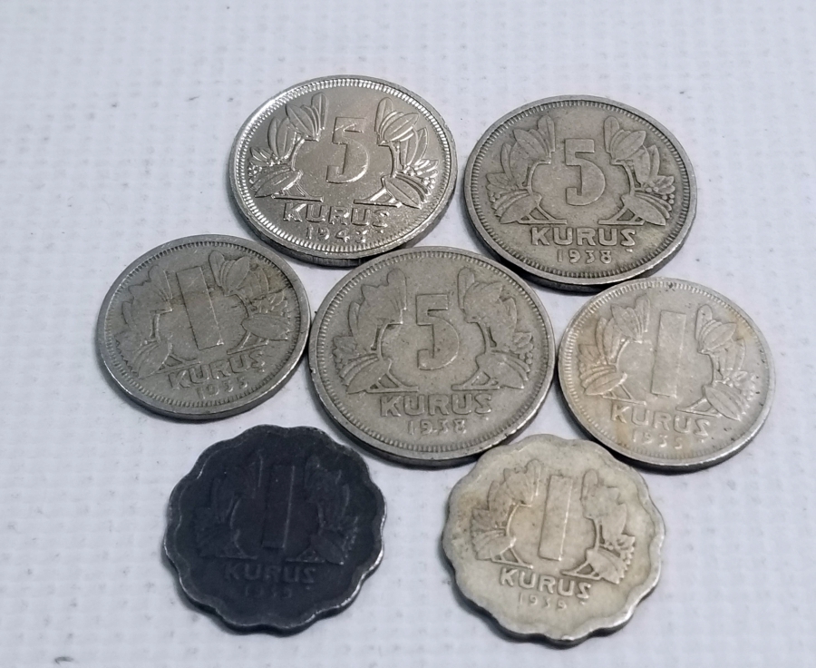 ANTİKA KOLEKSİYONLUK 1 VE 5 KURUŞ LOTU