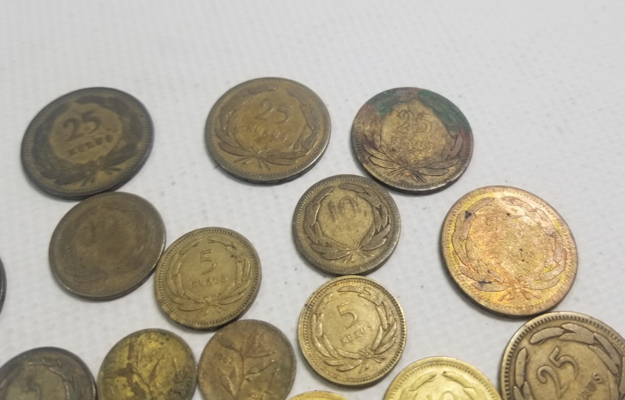 CUMHURİYET BAŞLARI ANTİKA METAL PARA LOTU