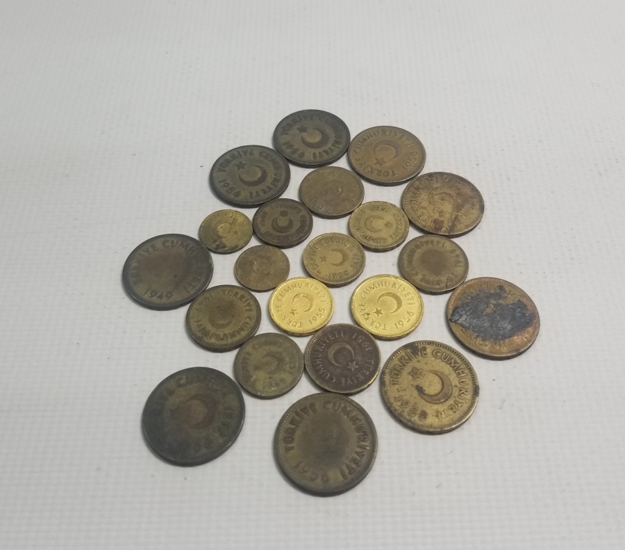 CUMHURİYET BAŞLARI ANTİKA METAL PARA LOTU