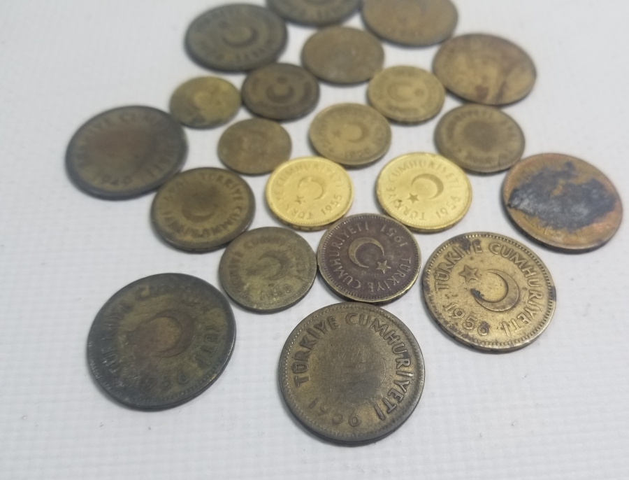 CUMHURİYET BAŞLARI ANTİKA METAL PARA LOTU