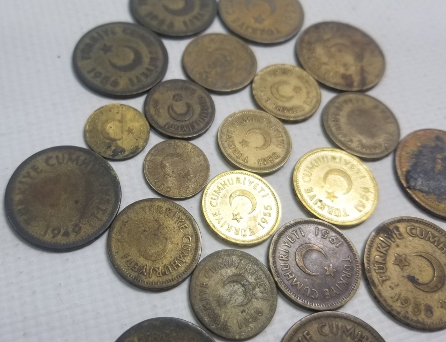CUMHURİYET BAŞLARI ANTİKA METAL PARA LOTU