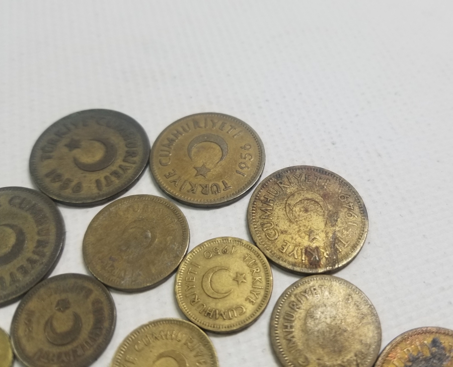 CUMHURİYET BAŞLARI ANTİKA METAL PARA LOTU