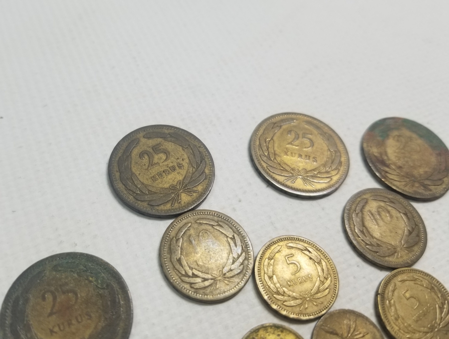 CUMHURİYET BAŞLARI ANTİKA METAL PARA LOTU