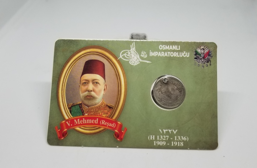 MEHMET REŞAD HAN DÖNEMİ KOLEKSİYONLUK NİKEL 5 PARA