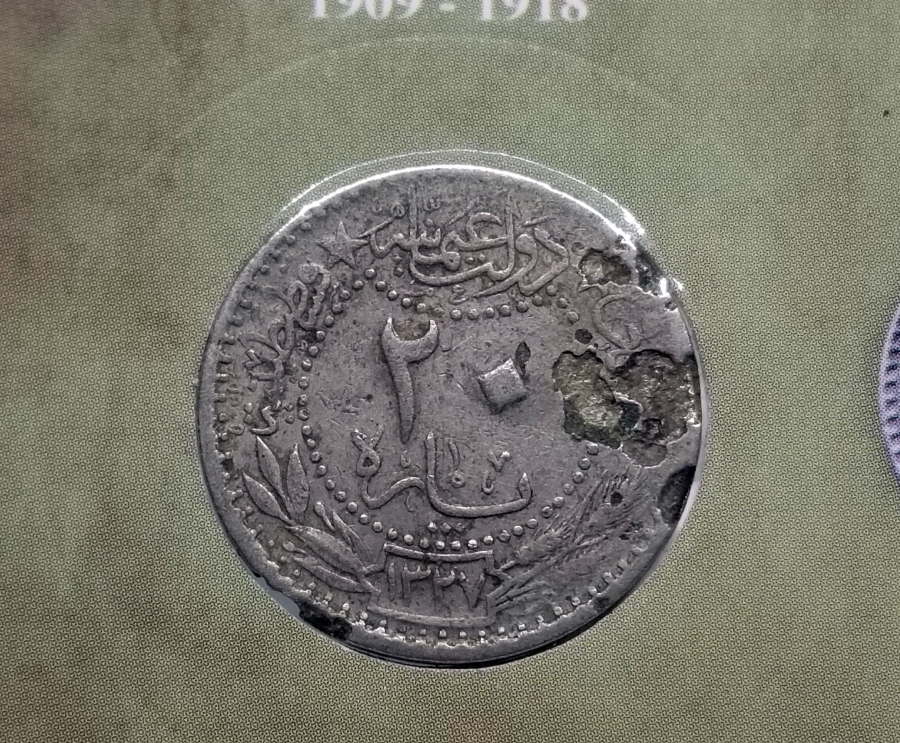 MEHMET REŞAD HAN DÖNEMİ KOLEKSİYONLUK NİKEL 20 PARA